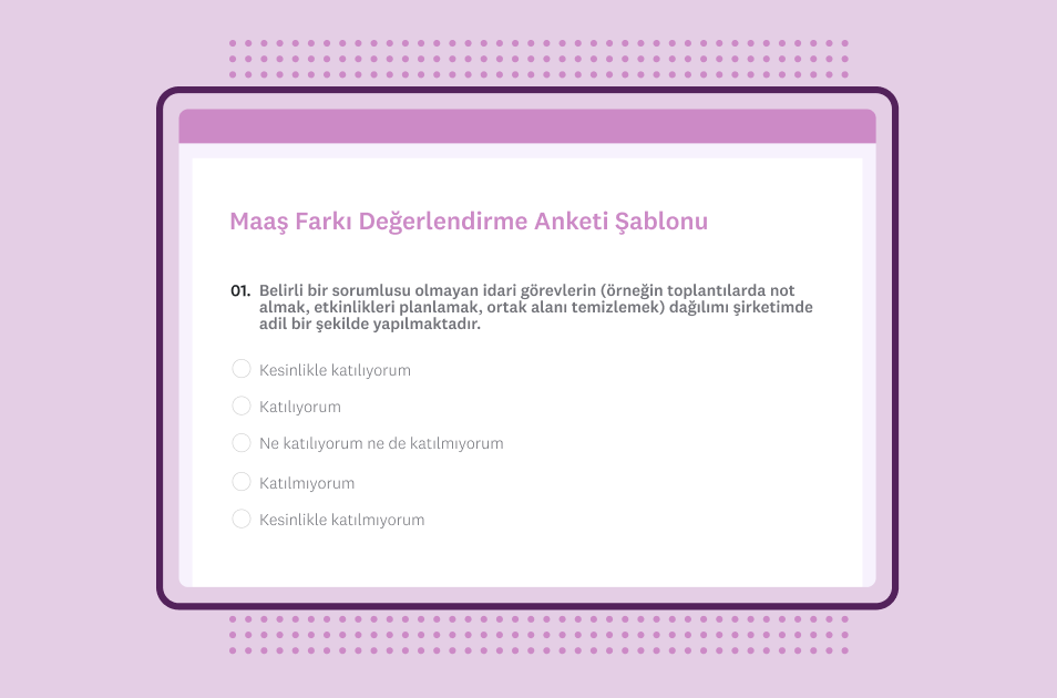 Maaş farkı değerlendirme anketi