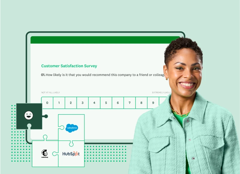 Screenshot of SurveyMonkey customer satisfaction survey template