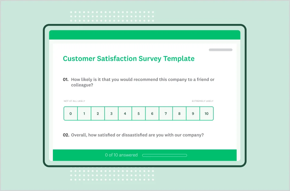 Customer satisfaction survey template
