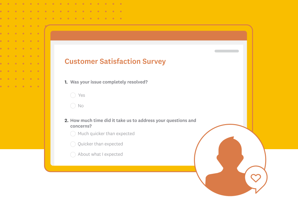 Screenshot of SurveyMonkey customer satisfaction survey template