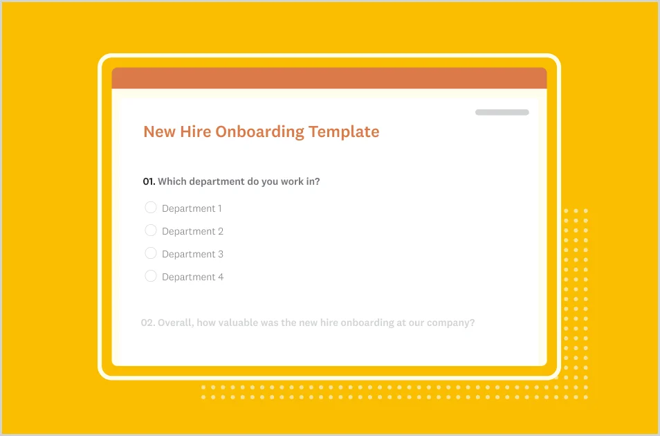 New hire onboarding survey