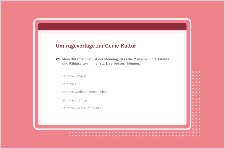 Umfrage zur Genie-Kultur