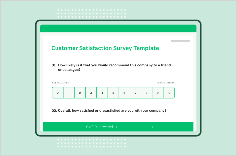Customer satisfaction survey template